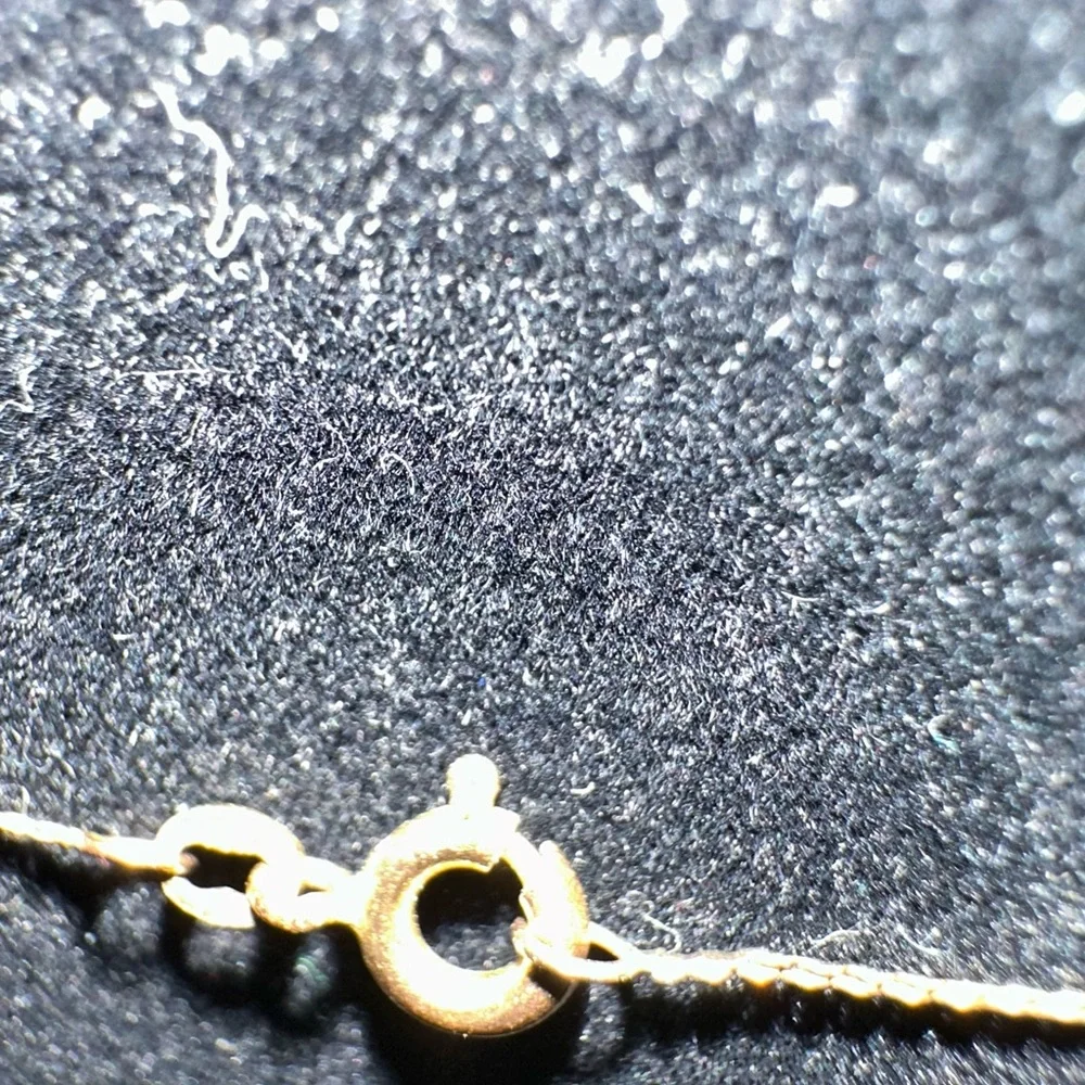 14k gold cloisone necklacece - Picture 4 of 7